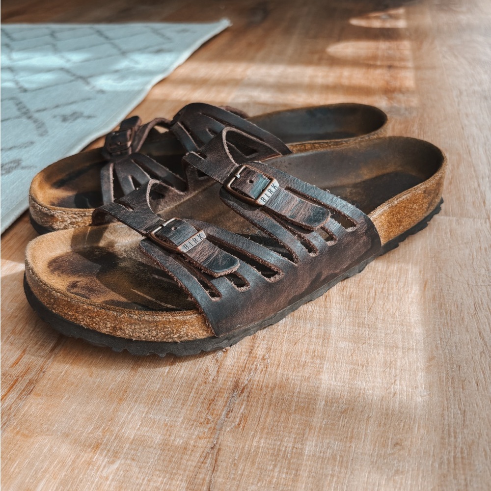 Birkenstock Granada Oiled Leather Sandals